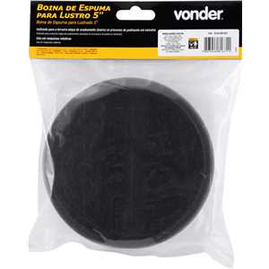Boina de espuma para lustro 5", para politriz rotativa, VONDER