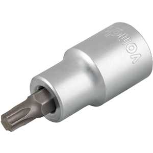 Soquete hexalobular macho T-40, encaixe 1/2", VONDER
