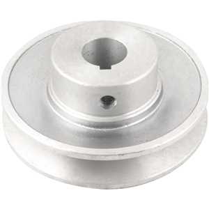 Polia de alumínio 1 canal, perfil A, 90 mm com furo de 3/4" - 19,1 mm, VONDER