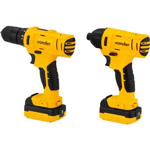 Conjunto parafusadeira / furadeira e parafusadeira de impacto, 12 V, PFBV 012 VONDER