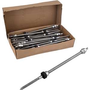 Conjunto haste M10 x 300 mm para painel solar, para madeira, VONDER