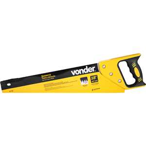 Serrote 18", aço carbono, tripla afiação, cabo plástico emborrachado, SE 180, VONDER