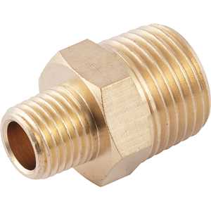 Adaptador/niple de redução, rosca 1/2" macho x 1/4" macho, VONDER