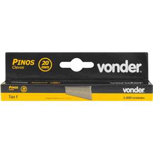 Pino 20 mm, para  grampeador/pinador GPE 916, VONDER