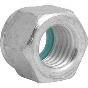 Porca autotravante sextavada, 5/8", UNC, alta, zincada, VONDER
