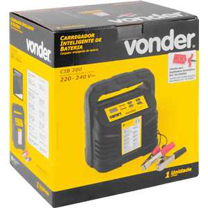 Carregador inteligente de bateria para empilhadeiras, com conector 50A, 220 V~ - 240 V~, ESV 150 e ESV 150, CIB 200 VONDER