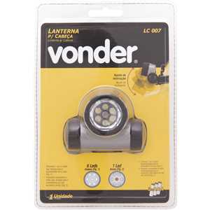 Lanterna de LED para cabeça, LC 007, VONDER