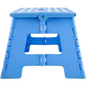 Banqueta plástica dobrável, azul, altura 220 mm, VONDER