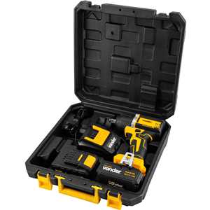 Chave de impacto, bateria 18V, encaixe de 1/2", carregador bivolt, CIV 180B, VONDER