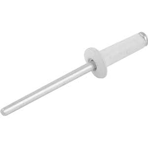 Rebite de repuxo 3,2 mm x 6,0 mm, branco, pacote com 100 peças NOVE54