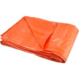 Lona de polietileno laranja 5 m x 5 m, 100 micra, VONDER LEVE