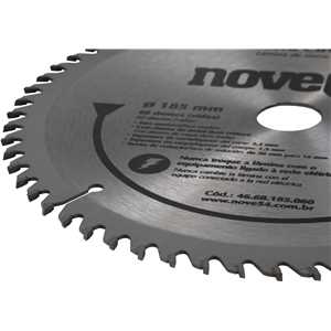 Lâmina de serra circular com dentes de metal duro/vídea, 185 mm x 20 mm, 60 dentes, NOVE54
