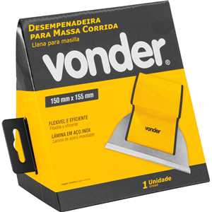 Desempenadeira para massa corrida, 15 cm, VONDER