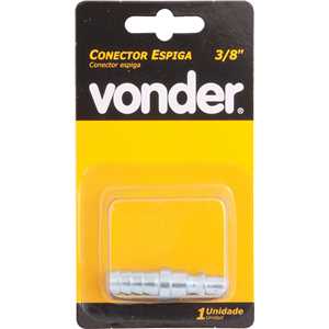 Conector/racord de 1/4", com espiga de 3/8", VONDER