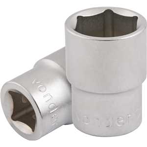 Soquete sextavado com encaixe de 1/2", 20 mm, VONDER