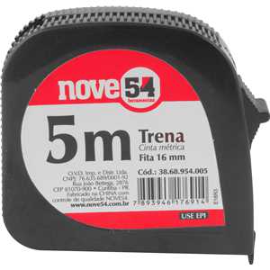 Trena curta de aço, 5 m x 16 mm, hobby, NOVE54