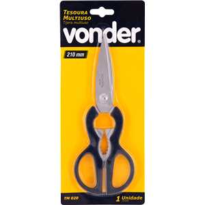 Tesoura multiuso, com cabo plástico, TM 020, VONDER