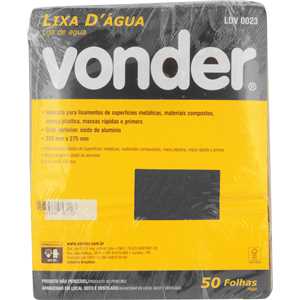 Lixa d'água LDV 0023 grão 80 VONDER