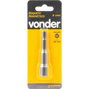 Soquete sextavado magnético 6 mm VONDER