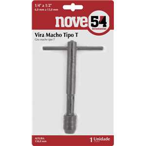 Vira Macho tipo T de 1/4" a 1/2", 150 mm, NOVE54