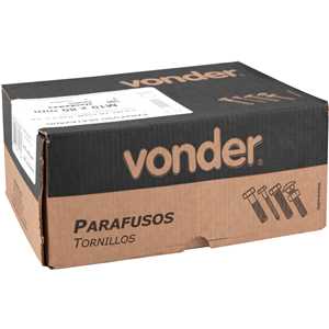 Parafuso sextavado zincado, 10 mm x 80 mm, MA, VONDER