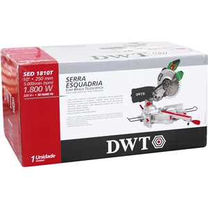 Serra de esquadria 10", com braço telescópico, 1.800 W, 220 V~, SED 1810T DWT