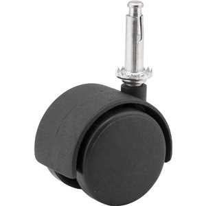 Rodízio giratório duplo leve 2", de nylon, preto, com cone, VONDER