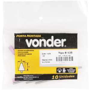 Ponta montada B-135 haste 1/8" VONDER