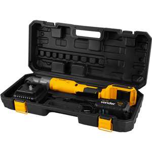 Chave de impacto angular, bateria 18 V, encaixe de 3/8", carregador bivolt, CIV 183, VONDER