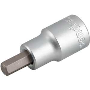 Soquete hexagonal 8 mm, encaixe de 1/2", VONDER