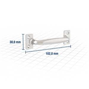 Puxador tipo alça, 102 mm, VONDER
