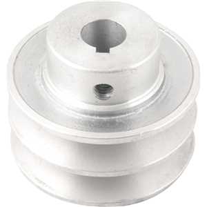 Polia de alumínio 2 canais, perfil A, 70 mm com furo de 5/8" - 15,9 mm, VONDER