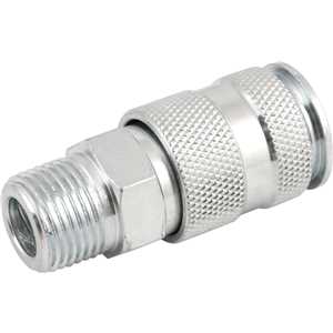 Engate rápido de 1/4", com rosca macho 3/8" NPT, com esferas, VONDER