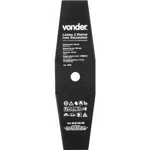 Lâmina de 2 pontas, para roçadeiras, 330 mm x 20,0 mm, VONDER