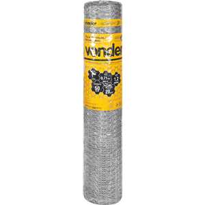 Tela metálica hexagonal, pinteiro, malha 1", 22 BWG x 1,2 m, com 50 m,  VONDER