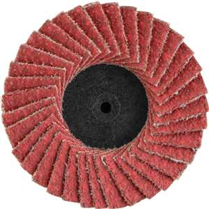 Flap-disc, disco de desbaste/acabamento, 2" - 50 mm, óxido de alumínio grão 80, para sistema de encaixe rápido, VONDER