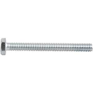 Parafuso sextavado zincado 1/4" x 2.1/2", UNC, rosca total, VONDER