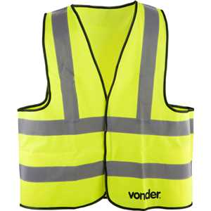 Colete refletivo tipo blusão, sem bolso, amarelo, CV 102 VONDER