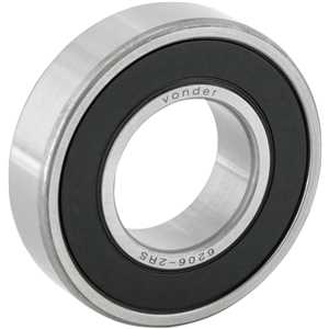 Rolamento rígido de esfera, 6206-2RS, VONDER