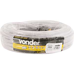 Mangueira para jardim, trançada, transparente, 10 m, VONDER