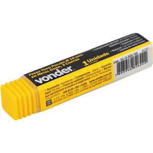 Fresa topo 10,0 mm, em metal duro, 3 cortes, polida, VONDER