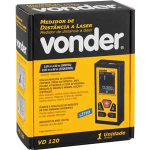 Medidor de distância a laser bilateral 120 m, VD 120 VONDER