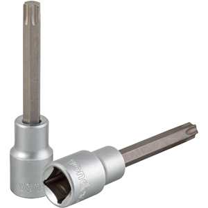 Soquete hexalobular macho longo, encaixe de 1/2", T50, VONDER