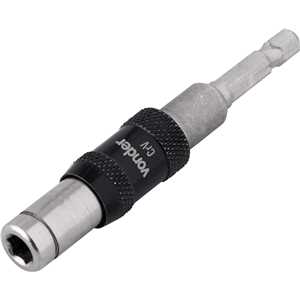 Jogo de bits/ponteiras com extensão magnética, com 10 peças, encaixe sextavado 1/4", VONDER