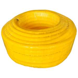 Mangueira PVC trançada 3/4" x 3 mm, amarela, antitorção, VONDER