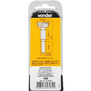 Fresa com dentes para dobradiça, 26 mm, com 2 dentes, VONDER