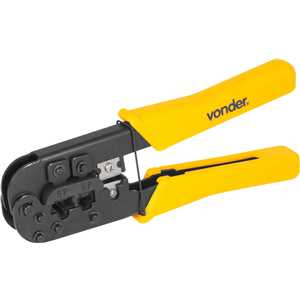 Testador de cabos de rede RJ11, RJ12, RJ45, com acessórios, VONDER