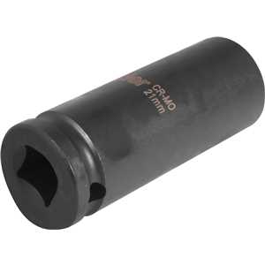 Soquete sextavado longo de impacto, 21 mm, encaixe de 1/2", VONDER