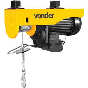 Guincho elétrico para 0,5 tonelada (0,5 tf) / 1 tonelada (1,0 tf) GEV 1000 127 V~ VONDER