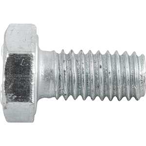 Parafuso sextavado zincado 6 mm x 12 mm, MA, rosca total, VONDER